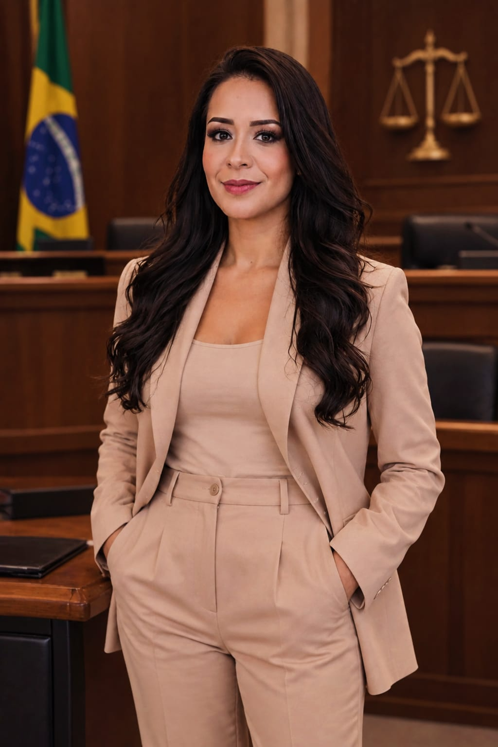 Dra. Michelle Braga em seu ambiente de trabalho